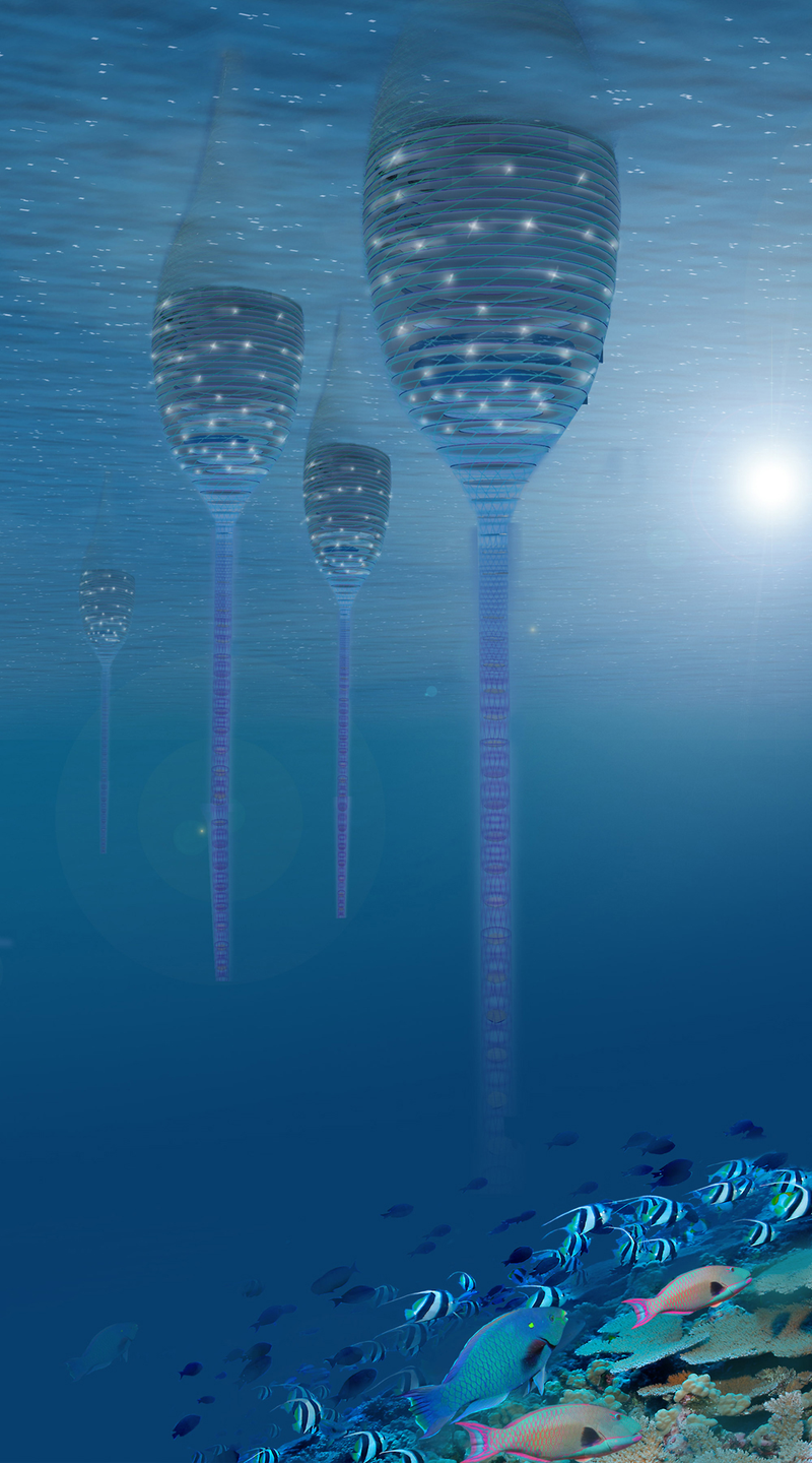 Illustration for article titled Gorgeous Concept Designs for Underwater Cities